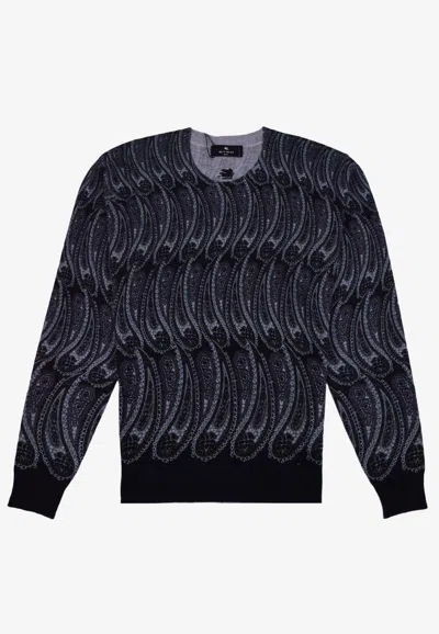 Etro Paisley Pattern Sweater In Multicolor