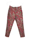 Etro Paisley-pattern Trousers In Red