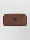 Etro Paisley Pattern Wallet And Cardholder Collection In Brown