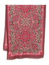 Etro Paisley-pattern Wool Scarf In Red