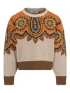Etro Paisley-pattern Wool Sweater In Multi