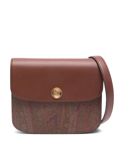 ETRO ETRO PAISLEY-PATTERNED BROWN CROSSBODY BAG
