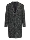 Etro Paisley-patterned Long Coat In Multi