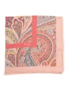 Etro Intricate Paisley Modal Shawl In Pink