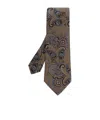 Etro Paisley-patterned Tie In Brown