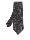 Etro Paisley-patterned Tie In Gray