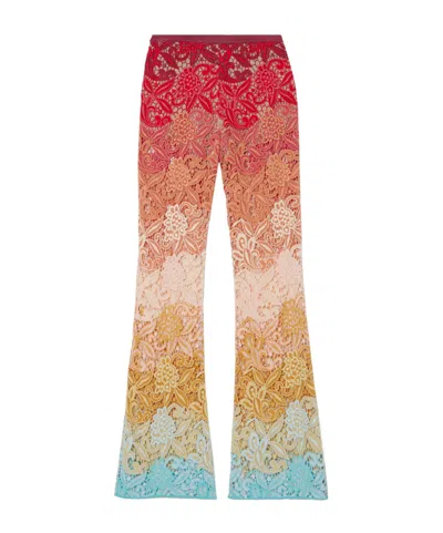 Etro Paisley Patterned Wide-leg Casual Pants In Multi