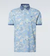 Etro Polo Shirt With Print In Blue