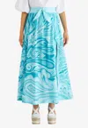 Etro Paisley Pleated Maxi Skirt