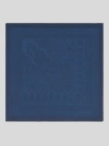 Etro Paisley-print Silk-blend Pocket Scarf In Navy Blue