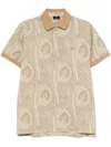 Etro Poloshirt Mit Paisley-print In Braun