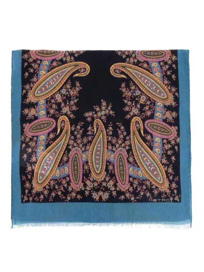 ETRO PAISLEY PRESS SCARF
