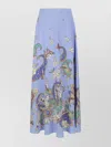 Etro Paisley Print A-line High Waist Midi Skirt