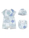Etro Paisley-print Babygrow Set In Blue