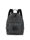 Etro Arnica Backpack Top Handle Adjustable Straps In Black