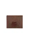 Etro Paisley-print Bi-fold Cardholder In Red