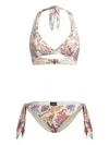 Etro Women Floral Print Bikini Swimsuit In Multi