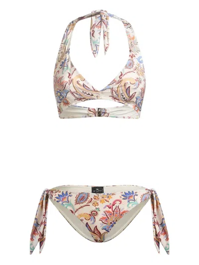 Etro Paisley-print Bikini In Multi