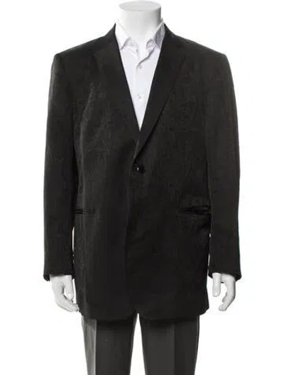 Pre-owned Etro Paisley Print Blazer In Black
