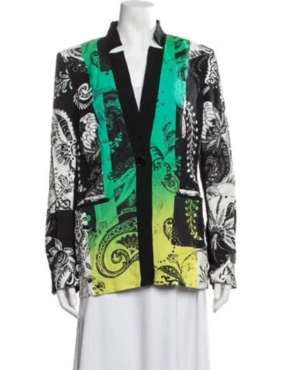 Pre-owned Etro Paisley Print Blazer In Black
