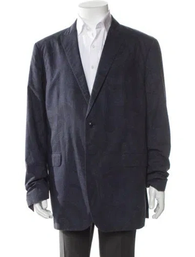 Pre-owned Etro Paisley Print Blazer In Blue