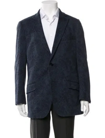 Pre-owned Etro Paisley Print Blazer In Blue