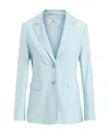 Etro Jacquard Cotton Blend Jacket With Paisley Pattern In Blue