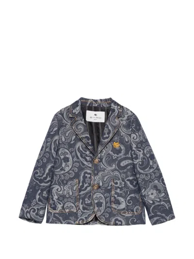 Etro Kids' Paisley-print Blazer In Multi