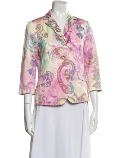 Pre-owned Etro Paisley Print Blazer In Multi