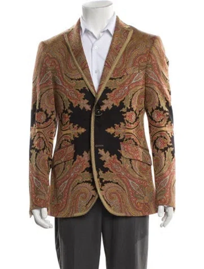 Pre-owned Etro Paisley Print Blazer In Neutral
