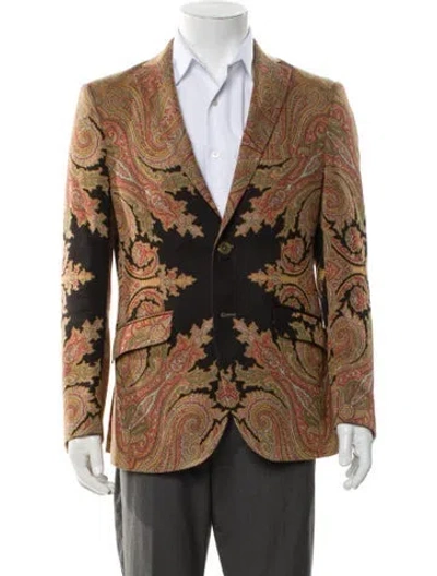 Pre-owned Etro Paisley Print Blazer In Neutral