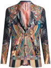 Etro Floral Paisley Blazer In Neutrals