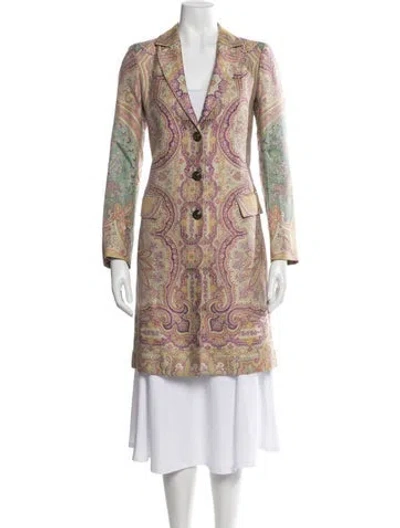 Pre-owned Etro Paisley Print Blazer In Neutrals