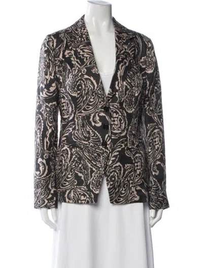 Pre-owned Etro Paisley Print Blazer In Neutrals