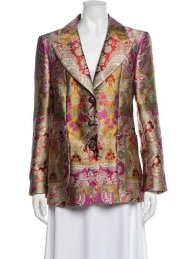 Pre-owned Etro Paisley Print Blazer W/ Tags In Multi
