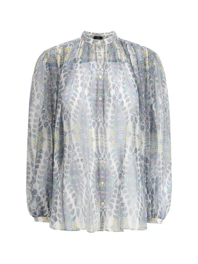 Etro Paisley Print Blouse In Multicolour