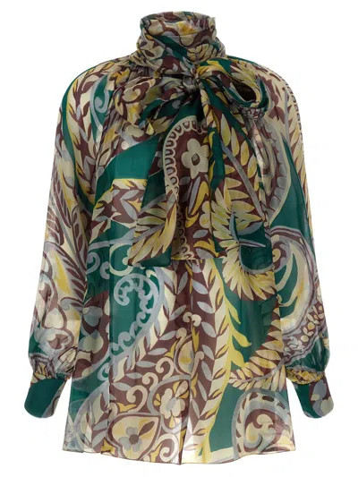 Etro Paisley Print Blouse Shirt And Blouse Multicolor