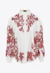 Etro Paisley Print Blouse In White