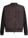 Etro , Paisley Bomber Jacket With Logo, Man, Black, Size M