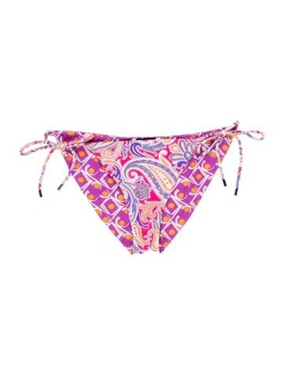 Pre-owned Etro Paisley Print Bottoms In Purple