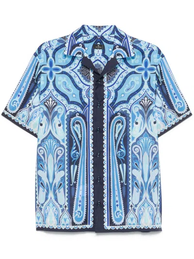 ETRO PAISLEY-PRINT BOWLING SHIRT