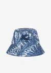 Etro Cappello Logo-embroidered Bucket Hat In Blue
