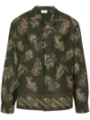 Etro Paisley-print Button-up Shirt In Grün
