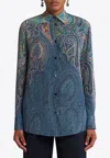 Etro Arnica Tunic Button Front Blouse
