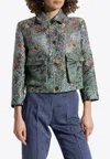 Etro Paisley Print Buttoned Jacket In Multicolor