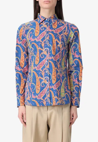 Etro Paisley Print Buttoned Shirt In Multi