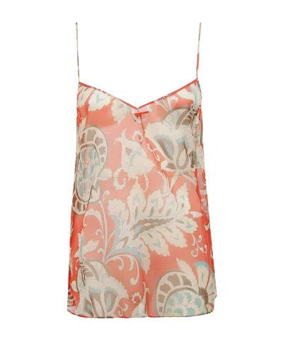 Etro Paisley Print Camisole Top In Orange