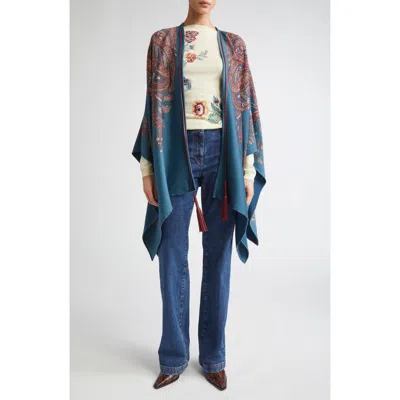 Etro Paisley Print Cape