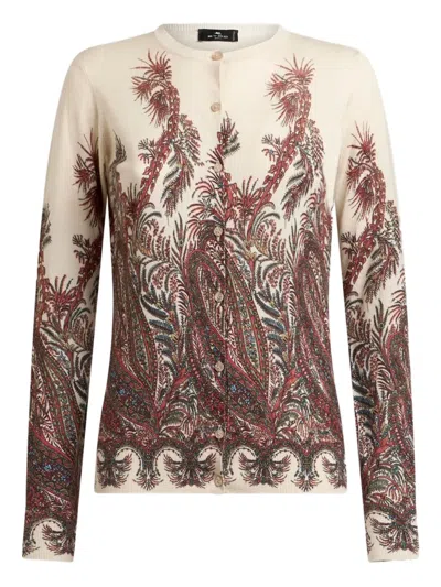 ETRO PAISLEY-PRINT CARDIGAN