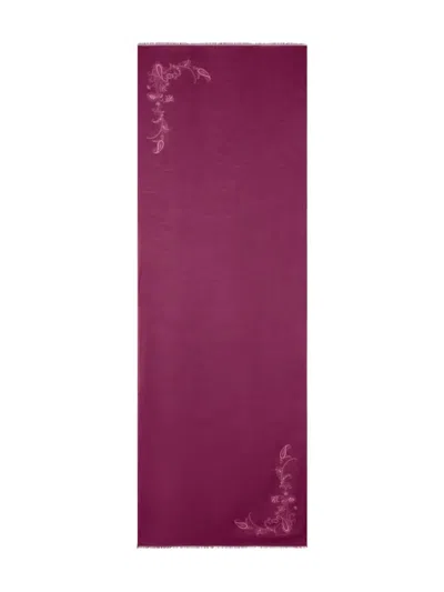 Etro Paisley-print Cashmere Scarf In Purple